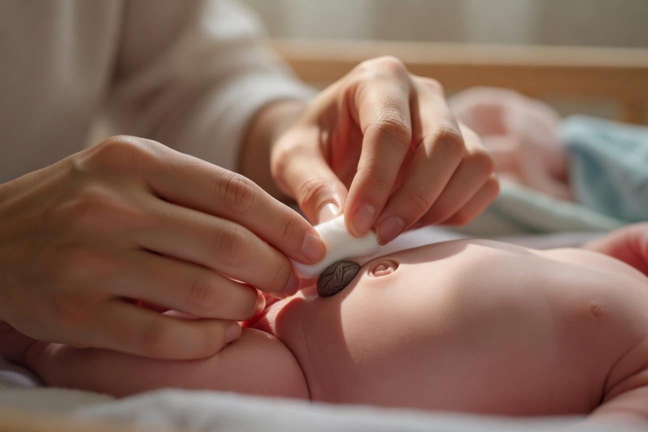 Pielęgnacja kikuta pępowiny u noworodka krok po kroku